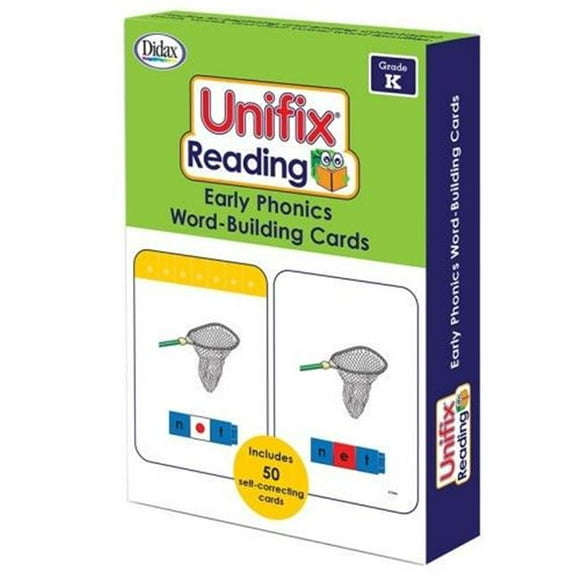 Didax DD-211412 Unifix Word Building Cards Grade K