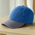 thumbnail image 3 of Hat Old Retro Design Adjustable Unisex Washed Plain Baseball Cap for Beach, 3 of 10