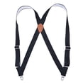 thumbnail image 2 of SGFCWSX Men's Dotted Elastic Suspenders, Casual 4-Clip Adjustable Formal Suspenders Black, 2 of 4