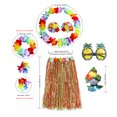 thumbnail image 1 of Traje De Falda De Hierba Falda de paja hawaiana a la moda, suministros prácticos, faldas de hierba de baile para escenario, playa Hugtrwg Libre de BPA, 1 of 6