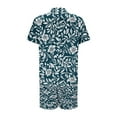thumbnail image 5 of GERsome Men's Hawaiian 2 Piece Outfits Button Down Short Sleeve Floral Shirts and Shorts Summer Beach Matching Set S-3XL, 5 of 5