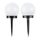 thumbnail image 1 of Luces solares para exteriores con forma de bola de burbuja redonda, 2 piezas de lámpara de césped inalámbrica sin batería para luces decorativas de camino, luz de bola de jardín para exteriores, 1 of 5