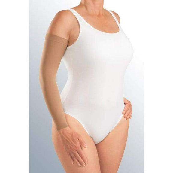 mediven Harmony 30-40 mmHg Compression Armsleeve w/Beaded Silicone Top Band, Caramel, I-Standard