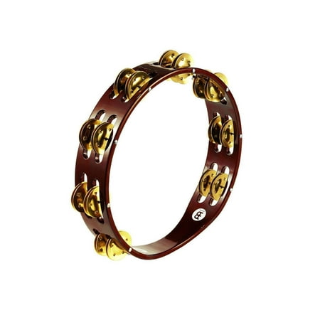 Meinl Percussion Traditional Wood Double Row Tambourine - Brass Jingles