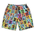thumbnail image 3 of Uemuo Cute Dogs Collage Pattern Men's Swim Trunks Hawaiian Beach Bathing Suit Swimsuits Beach Quick-Dry Shorts with Pockets-Large, 3 of 9