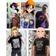 thumbnail image 3 of Cool Inspire Tee Inuyasha Famoso Japón Dibujos Animados Anime Negro Manga comics Hombres Appreal, 3 of 3