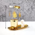 thumbnail image 2 of Spinning Candle Holder with Cup, Golden Rotating Candlestick Set for Romantic Wedding, Christmas Party, Home Table Decorations, Favor Gift (Christmas Tree), 2 of 7