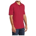 thumbnail image 4 of Yellow Rooster Men's Core Blend Jersey Knit Polo Red 6XL, 4 of 6