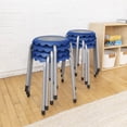 thumbnail image 6 of ECR4Kids Daisy Stackable Stool with Glides Seating Set, Flexible Seating, Blue, 8-Piece, 6 of 9