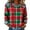 Red, variant on Plaid Sweatshirts Womens Long Sleeve Jean Denim Patchwork Trendy Tops Crew Neck Blouses Loose Pullover Shirts (L, Black)