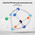 thumbnail image 4 of Chemistry Molecular Model Kit, Easy To Disassemble PP Fun Vibrant Color Inorganic Organic Chemistry Tutorials Molecular Structure Model  for Class for Teacher, 4 of 7