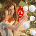 thumbnail image 5 of 6/60 bolas de nieve de espuma blanca, bolas de nieve artificiales falsas, adornos de piel para árbol de Navidad, colgantes para niños, decoración para fiesta de Navidad y Año Nuevo, 5 of 5