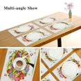 thumbnail image 6 of Summer Fruits Tree Colorful Placemats Set of 4 Spring Cartoon Place Mats Washable for Kitchen Dining Table Heat Resistant Decorative Colth Table Mats 12x18 Inch, 6 of 6