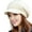 Beige, variant on HUANLEDASH Women Winter Hat Thick Plush Knitted Short Brim Heat Retention Windproof Headgear Solid Color Commuting Outdoor Beanie
