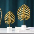 thumbnail image 5 of SOPOTUTU Iron Ornament Monstera Golden Decor for Home and Office 3Pcs, 5 of 8