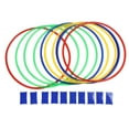 thumbnail image 2 of 10PCS Plastic Hoops with Free Combinationfor Kids Sensory Training, Brain Development, Portable Design, Hopscotch Game, 2 of 7
