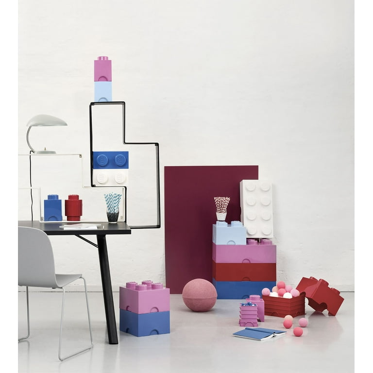 LEGO Storage Brick 8 2 Drawers Light Purple Pink Walmart