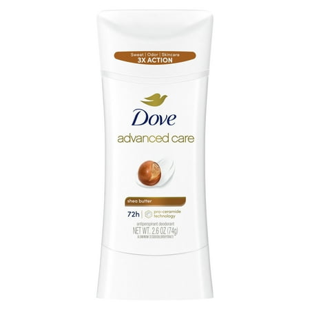 Dove Advanced Care Antiperspirant Deodorant Stick for Women Shea Butter, 2.6 oz