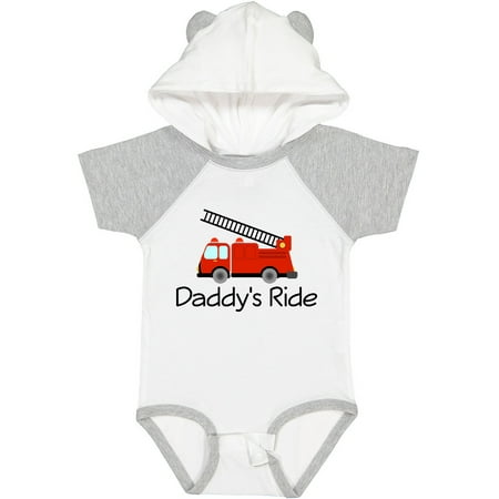 

Inktastic Fire Truck Daddy s Ride Gift Baby Boy or Baby Girl Bodysuit