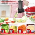 thumbnail image 7 of Meat Grinder&Slicer Shredder Attachments for KitchenAid Stand Mixer, Metal Food Grinder with Sausage Stuffer Tubes, Cheese Grater Attachment Salad Maker, Burger Press For KitchenAid Mixer Accessories, 7 of 7