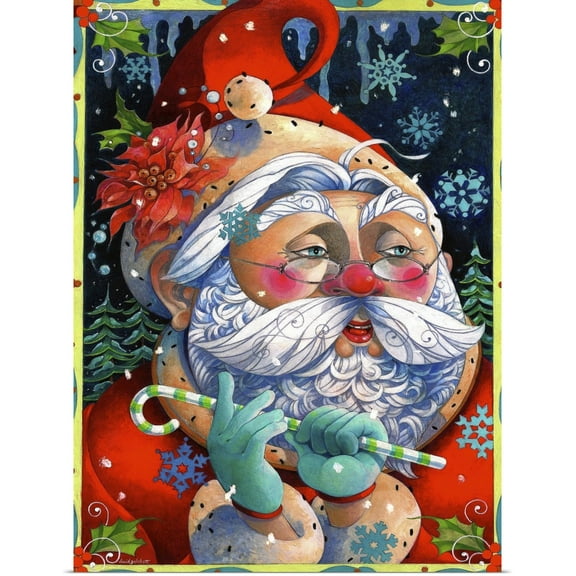 Great BIG Canvas | Rolled David Galchutt Poster Print entitled Determining Naughty or Nice