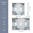 thumbnail image 4 of WOBOGO White Background with Snowflakes 2-hole Switch Plates PC Flame Retardant Plastic Material Glossy Finish Smooth Touch 4.56x4.48x0.27in, 4 of 8