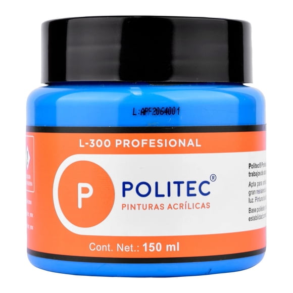 Pintura Acrílica Linea 300 Profesional 150Ml Politec multicolor