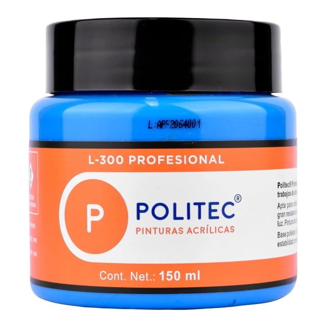 Pintura Acrílica Linea 300 Profesional 150Ml Politec multicolor