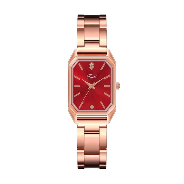 Reloj de pulsera de cuarzo analógico de acero inoxidable dorado cristalino para mujer a la moda Wmkox8yii gfajkfgbkjabf1470