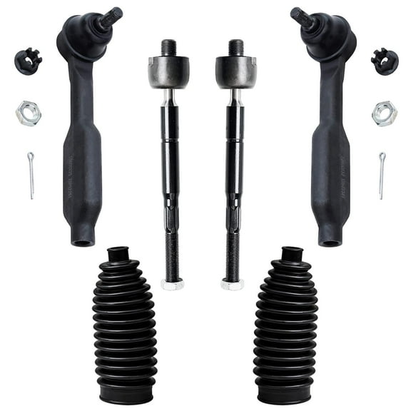 Detroit Axle - Front Inner and Outer Tie Rods w/Boots Replacement for 2005 2006 2007 2008 2009 Honda Odyssey Touring Models