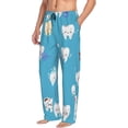 thumbnail image 2 of Daiia Cute Healthy Teeth Men's Sleep Pant with Pockets and Drawstring,Pajama Pants-Large, 2 of 9