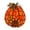 Large, variant on Halloween Sunflower Pumpkin Night Light, 5.91in Battery Operated Tiffany Table Lamp with Leaf Stem for Bedroom and Fall Decor