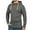 Dark Gray, variant on WREESH Men's Solid Color Lightweight Hoodie Mock Neck Button Drawstring Sweatshirt Casual Athletic Hood Pullover Black