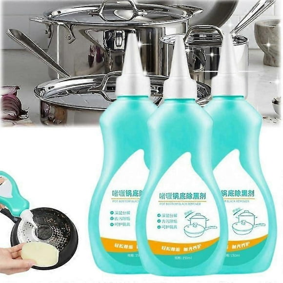 2/3pcs Magic Gel Cleaner for Pots and Pans, Black Pot Bottom Cleaning Gel for Pans