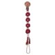 thumbnail image 1 of Clip para chupete CAIROYAR personalizado macramé con margaritas florales 26 cm, 1 of 7