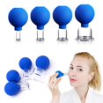 thumbnail image 1 of Juego de ventosas faciales de vidrio de 4 piezas - Succión al vacío de silicona - Terapia de masaje con ventosas - Para ojos, cara y cuerpo, 1 of 5