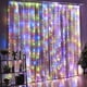thumbnail image 5 of Guirnalda de cortina LED de 3 m para ventana, cadena de luces USB, adorno de hadas, control remoto, decoraciones navideñas de Año Nuevo para la habitación del hogar, 5 of 5
