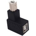 thumbnail image 3 of HUGFEGWE 2 Pack USB Type B 2.0 Extender, 90 Degree Left Angle USB B Male to Female Printing and Data Transferring Extension Adapter Connector for Printer Scanner HDD (USB B & Left) CJ25311-4213, 3 of 7
