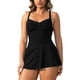 thumbnail image 1 of Traje de baño de una pieza para mujer, traje de baño de bikini para mujer con esquinas planas, efecto de cobertura conservador, traje de baño de moda playera para mujer, trajes de baño de una pieza pa, 1 of 9