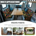 thumbnail image 5 of FOR U DESIGNS Flower Print 3 Pcs RV Dinette Cushion Covers Comfortable Replacement Camper Cushion Slipcover Furniture Protector 1 Backrest Cover 1 Bench Cover and 1 Pillowcase, 5 of 8
