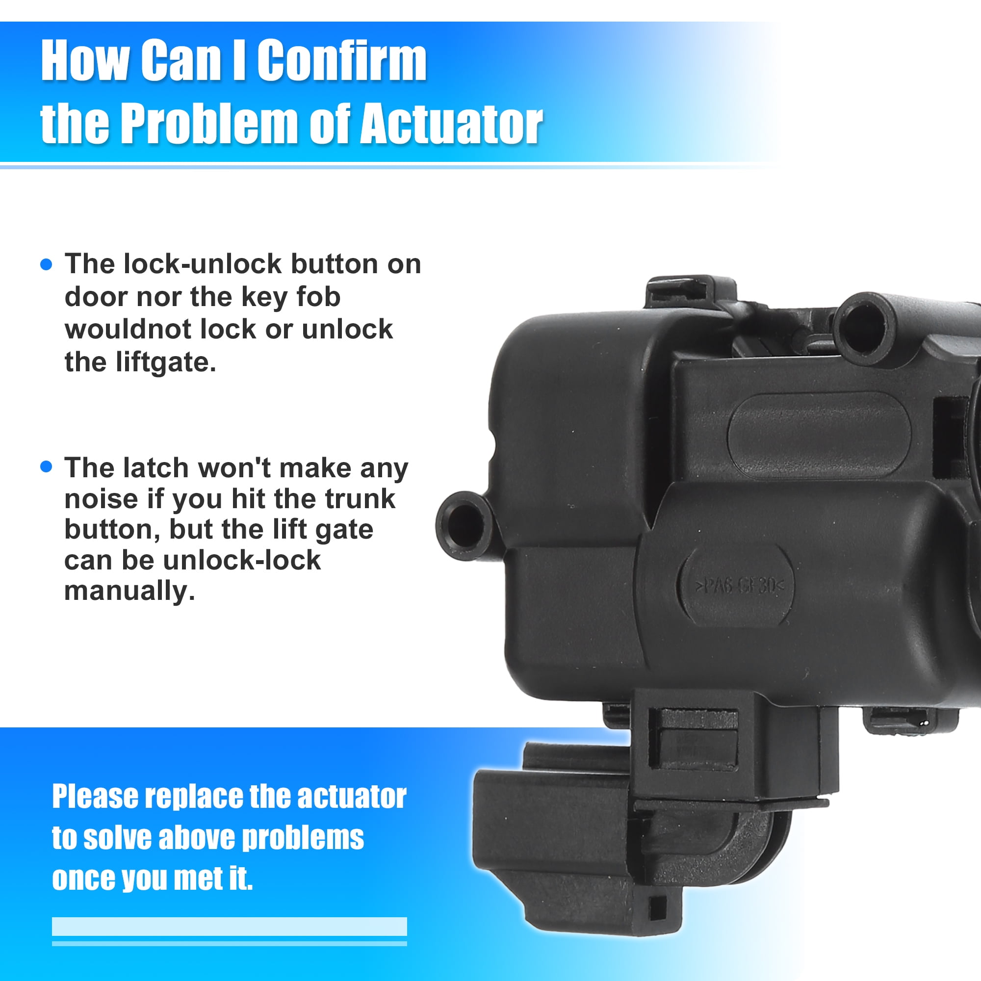 Unique Bargains Rear Liftgate Trunk Latch Lock Actuator for Ford Escape for Mazda Tribute