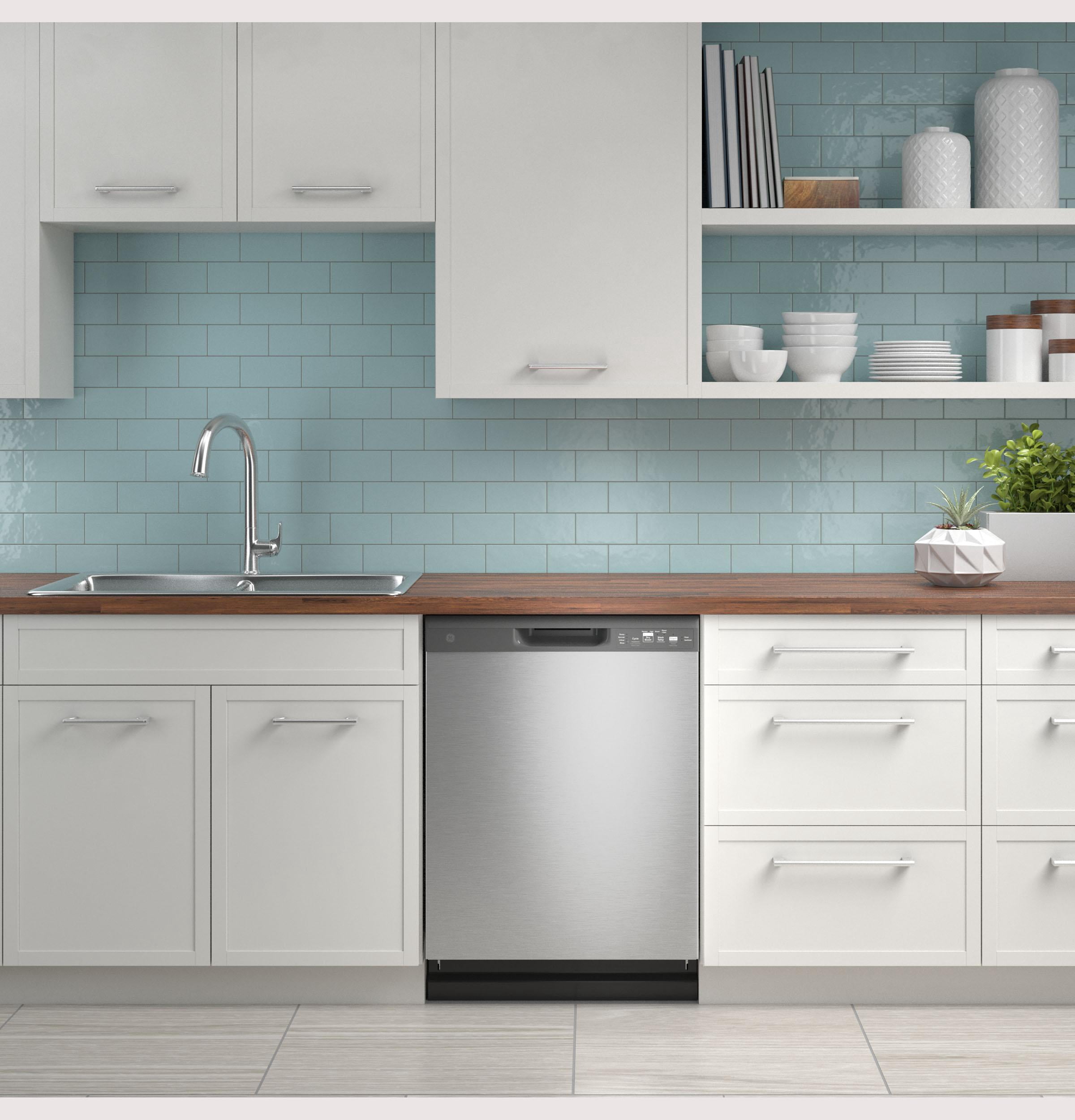 GE Dishwasher with Front Controls - GDF535PSRSS