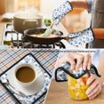thumbnail image 4 of Pioneer Flower Floral Print Pattern 2-Pack Oven Mitts Set, Heat Resistant Kitchen Gloves, 7.7" X 12", 4 of 6