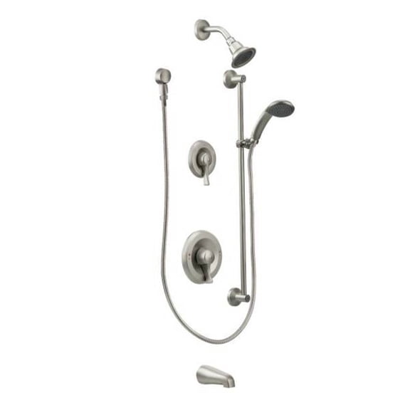 Moen Classic Brushed Nickel Posi-Temp(R) Transfer All-Metal Trim Kits