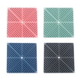 thumbnail image 1 of Billuyoard Paquete de 4 manteles individuales de silicona antideslizantes, resistentes al calor, posavasos para tazas, manteles plegables para cocina, Mostrada Billuyoard HA062641-00B, 1 of 6