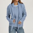 thumbnail image 4 of JUUNthy Womens Sweater with Matching Shawl, Crewneck Soft Knitted Long Sleeve Casual Pullover Sweater Tops Brown S, 4 of 15