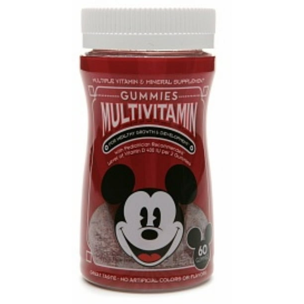 Disney Multiple Vitamin & Mineral Supplement Gummies 60 Each (Pack of 6