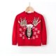 thumbnail image 3 of Suéter navideño 2024 con cuello redondo y estampado de ciervos, novedoso suéter navideño feo, chaqueta de punto de manga larga unisex para niños y niñas, 3 of 5