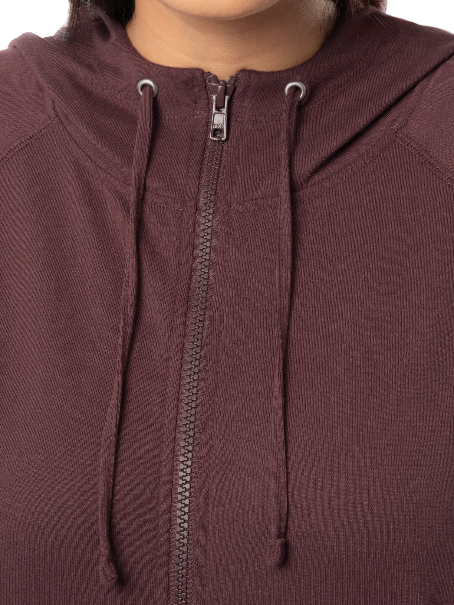 Athletic Works Women's Plus Lightweight Zip-Up Hoodie Jacket, Size 1X-5X