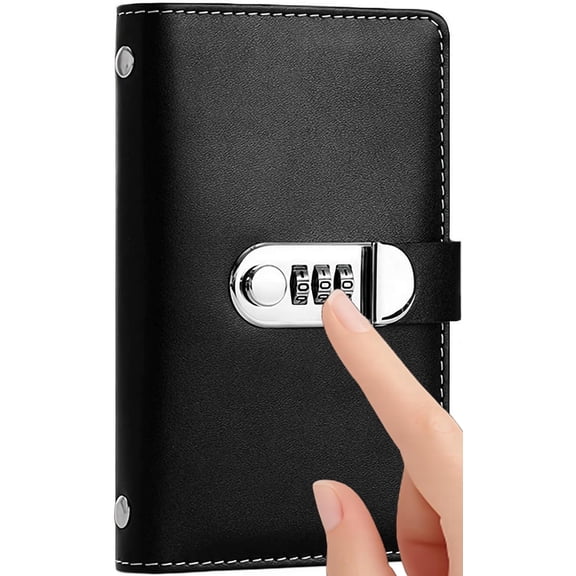 100 Envelope Challenge Binder with Lock, Savings Challenges Book with Envelopes, Money Saving Binder Book, for Challenge, Allowance Management, Home, School, Personal Finance (Black)